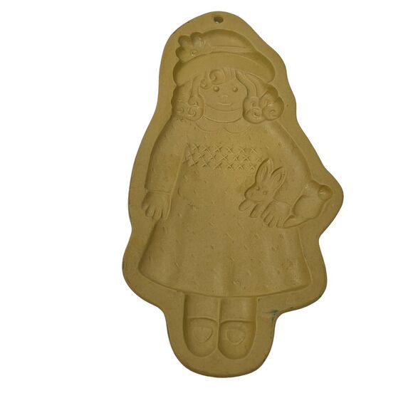 Vintage 1992 Brown Bag Cookie Art Shortbread Doll Mold - Picture 1 of 4